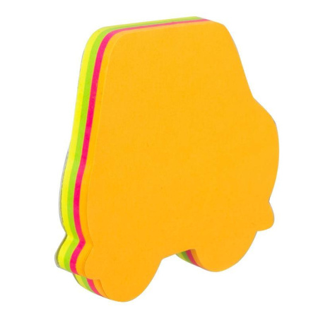 Стикеры Deli 76x76 мм неоновые 4 цвета (1 блок, 20 листов)