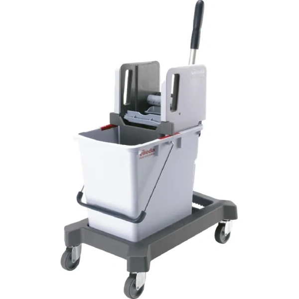 Тележка уборочная Vileda Professional Система КомбиСпид Про одноведёрная  25 л с вертикальным отжимом на платформе (арт. производителя 149098)