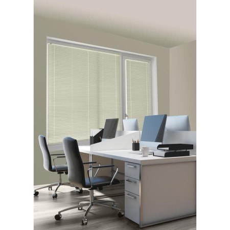 Жалюзи горизонтальные пластиковые ванильные (60х160 см)