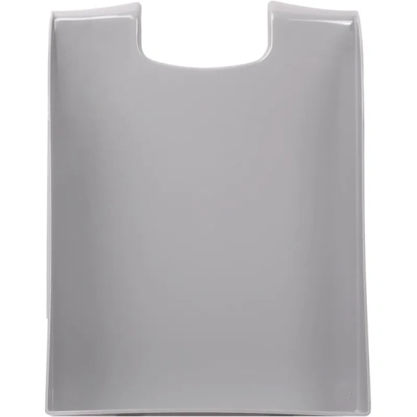 Лоток горизонтальный для бумаг Комус Русская Серия пластиковый  темно-серый