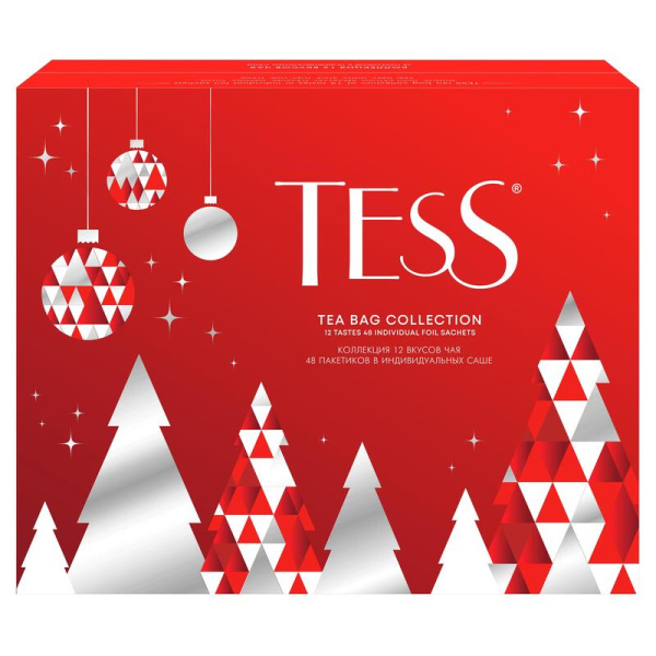 Чай Tess Happy Holidays ассорти 48 пакетиков
