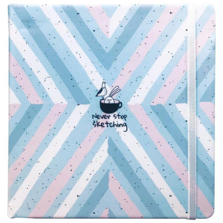 Скетчбук Be Smart Bunny А5 64 листа твердый переплет с резинкой