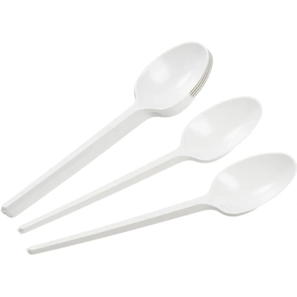 Ложка одноразовая столовая Комус Эконом белая 165 мм 100 штук в упаковке Ложка одноразовая столовая Комус Эконом белая 165 мм 100 штук в упаковке