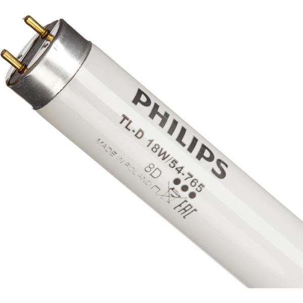 Лампа люминесцентная Philips TL-D 18W/54-765 18 Вт G13 T8 6200 K (928047305451, 25 штук в упаковке)
