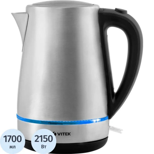 Чайник электрический Vitek VT-7096 серебристый