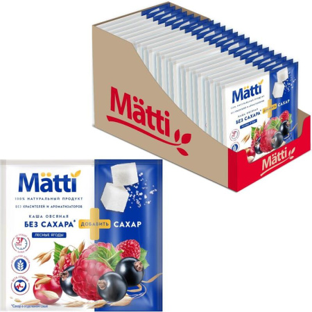 Каша овсяная Лактолайф Лесные ягоды (15 штук по 40 г)