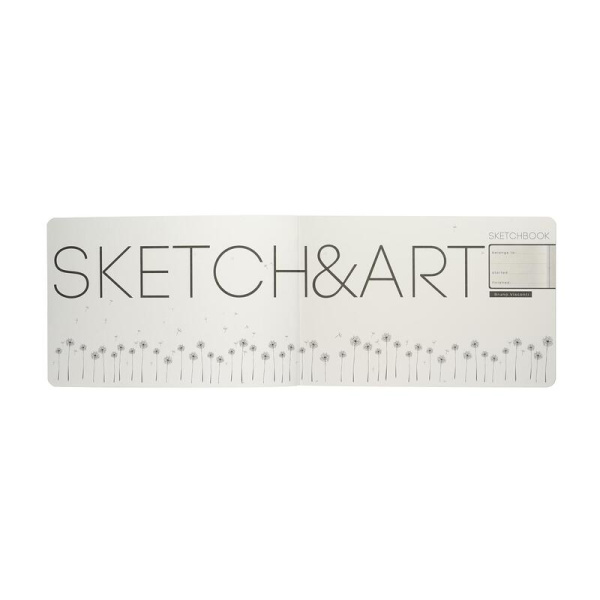 Скетчбук Sketch&Art horizont 210х140 мм 48 листов черный