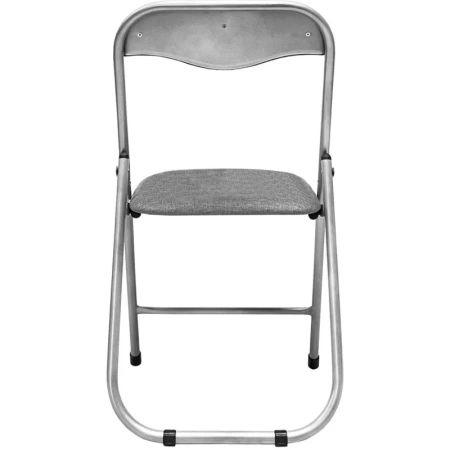 Стул складной РС 04 серый/серебро (ткань)