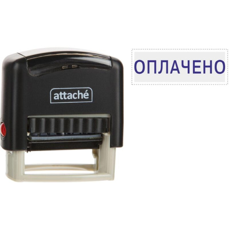 Штамп стандартный Оплачено Attache 36x5 мм