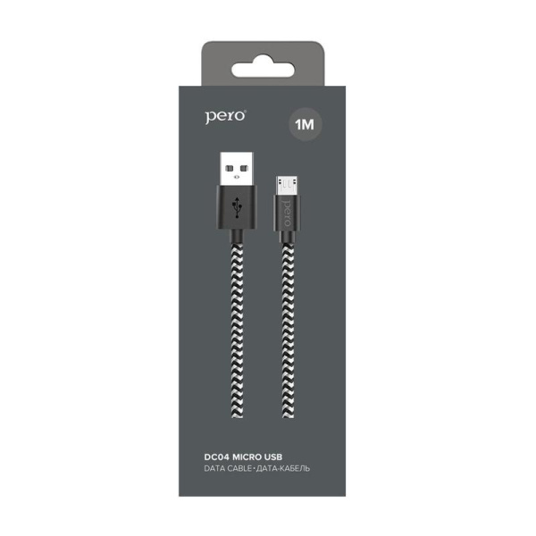 Кабель Pero USB A - Micro USB 1 м (4603768350033)