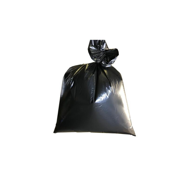 Мешки для мусора на 120 литров черные (50 мкм, в упаковке 50 штук, 70х110 см)
