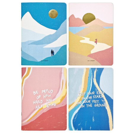 Набор тетрадей Be Smart A5 48 листов в клетку на скрепке (4 штуки в наборе)