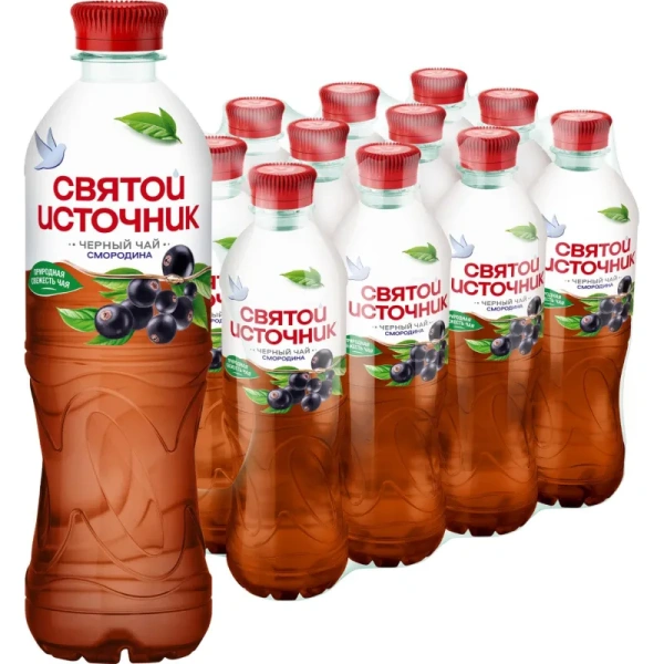 Чай холодный чёрный Святой Источник чёрная смородина 0.5 л