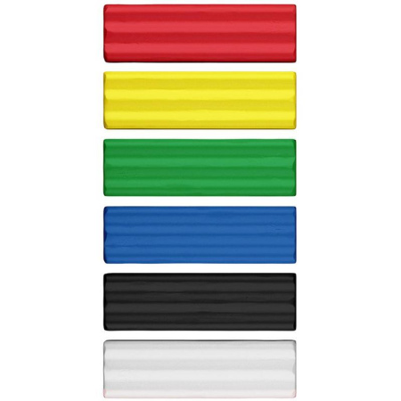 Пластилин восковой ErichKrause 6 цветов со стеком 78 г