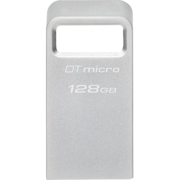 Карта памяти Kingston 128Gb DataTraveler Micro(DTMC3G2/128GB)USB3.0 сереб