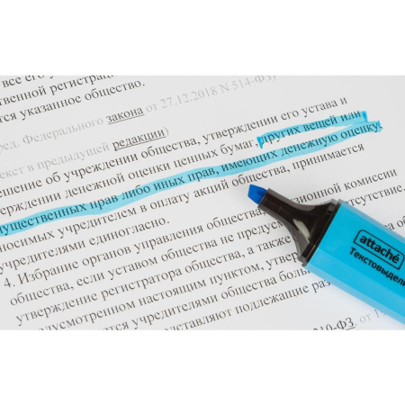 Текстовыделитель Attache Palette голубой (толщина линии 1-5 мм)