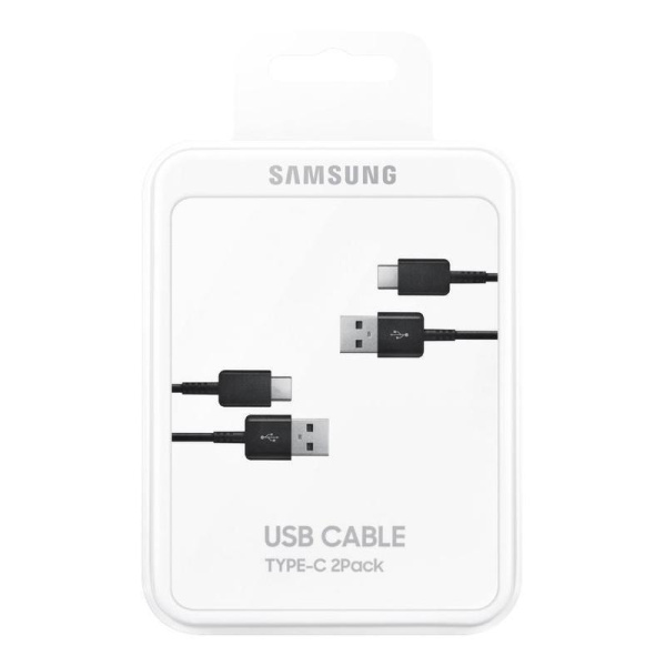 Кабель Samsung USB 2.0 - USB Type-C 1.5 метр 2 штуки (EP-DG930MBRGRU)