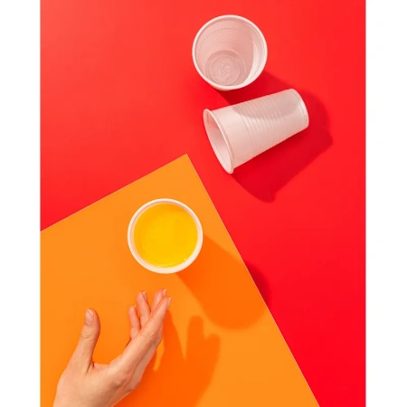 Стакан одноразовый пластиковый 200 мл белый 100 штук в упаковке Комус Эконом Стакан одноразовый пластиковый 200 мл белый 100 штук в упаковке Комус Эконом