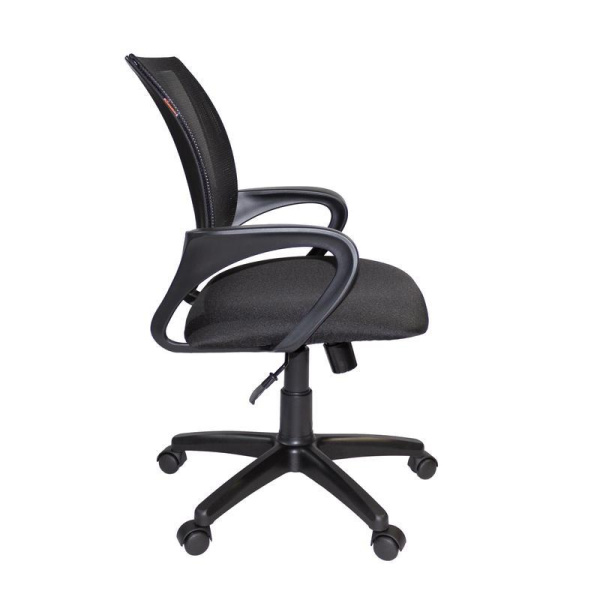 Кресло офисное Easy Chair 304 черное (сетка/ткань, пластик)
