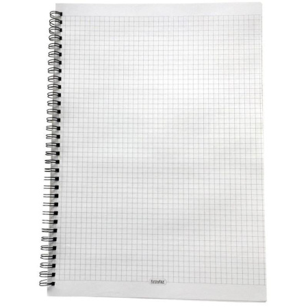 Бизнес-тетрадь Kroyter Офис Дом А4 80 листов цветная в клетку на спирали (295х207 мм)