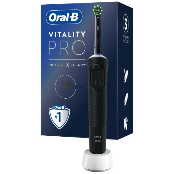 Электрическая зубная щетка Oral-B Vitality Pro D103.413.3 черная  (Б0060199)