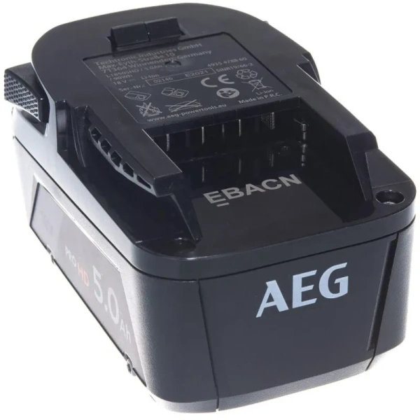Аккумулятор  AEG L1850SHD (18 В, 5 Ач, Li-ion, 4935478860)