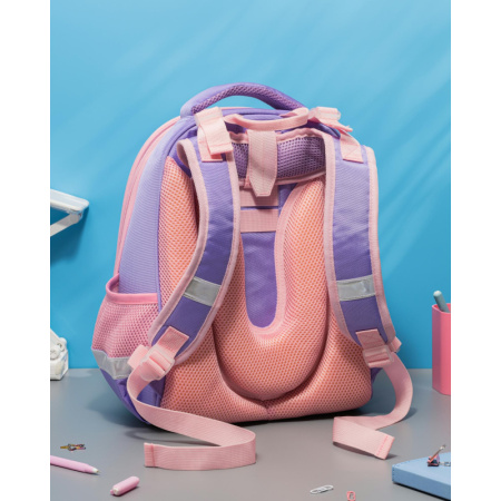 Ранец Комус Класс Аксолотль фиолетовый с двумя отделениями (с  наполнителем)