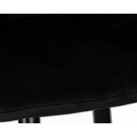 Стул барный Dobrin Nicole чёрный (велюр/металл)