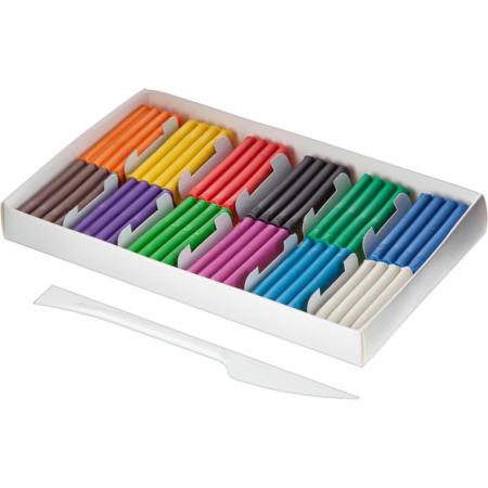 Пластилин классический №1 School Space time набор 12 цветов 180 г со  стеком