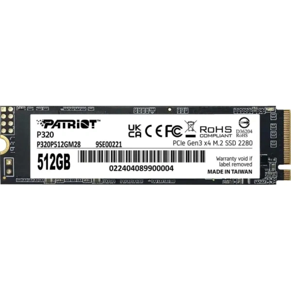 SSD накопитель Patriot Memory P320P512GM28 512 ГБ