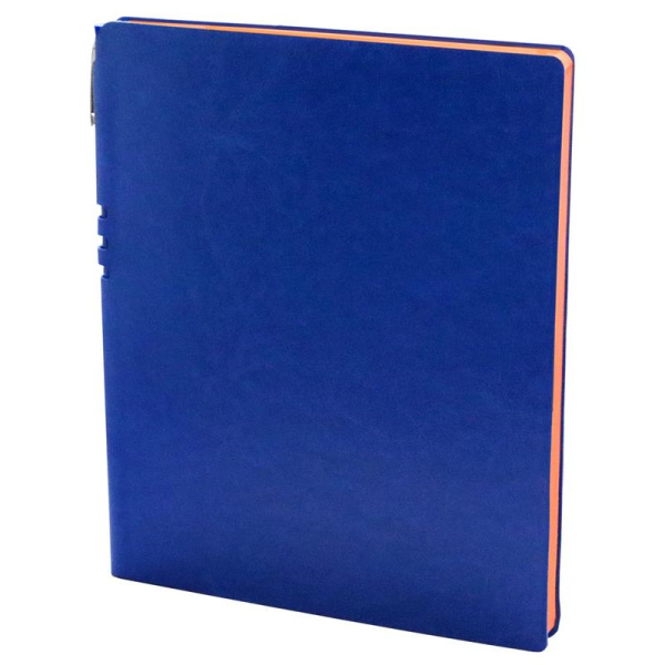 Бизнес-тетрадь Attache Light Book A4 96 листов синяя в клетку на сшивке   (220x265 мм) + ручка синяя шариковая