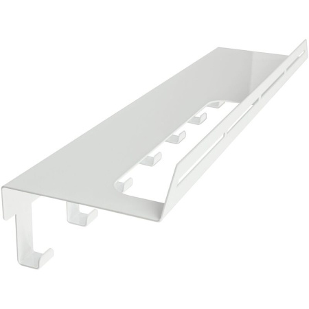 Полка для полотенца с крючками Liria RL2051W (белый)