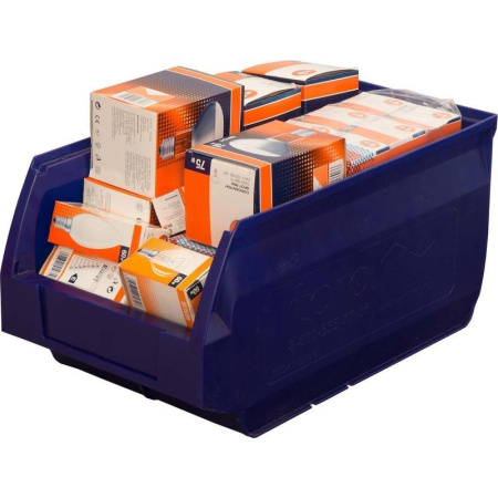 Ящик (лоток) универсальный полипропиленовый Napoli 400х230х200 мм синий