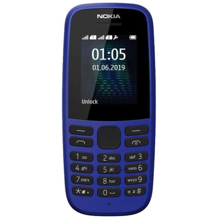 Мобильный телефон Nokia 105 DS синий (16KIGL01A01)