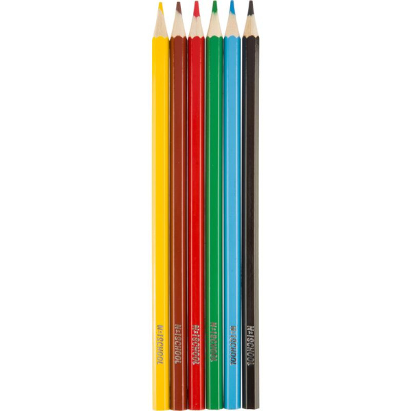 Карандаши цветные акварельные №1 School ColorPics шестигранные 6 цветов