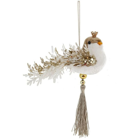 Елочная игрушка Remeco Collection Птичка текстиль (высота 7 см)