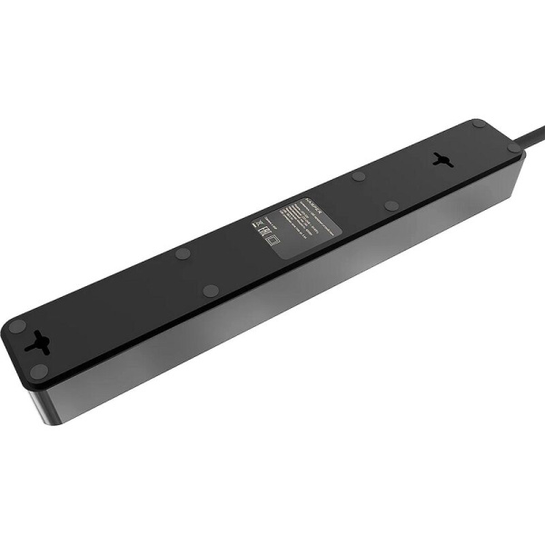 Сетевой фильтр Harper UCH-530 на 5 розеток + 3 USB 1.5 метра черный  (H00003010)