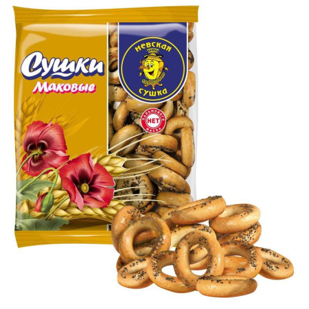 Сушки Невская сушка с маком 275 г Сушки Невская сушка с маком 275 г