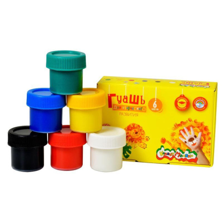 Гуашь Каляка-Маляка 6 цветов по 17.5 мл