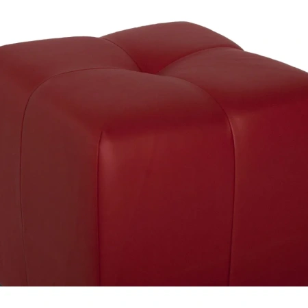 Пуф Николь красный (искусственная кожа, 400x400x400 мм)