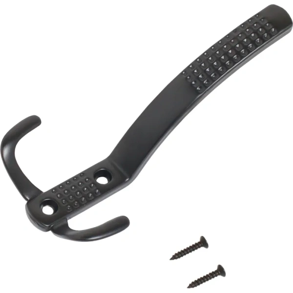 Вешалка настенная Стандарт 212 A BL матовая чёрная (68х62х138 мм, 3  крючка)