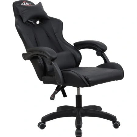 Кресло игровое Easy Game 532TPU чёрное (экокожа, пластик)