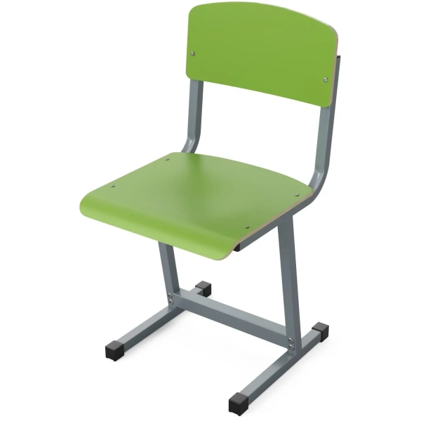 Стул ученический Комус Мебель зелёный/серый рост 6
