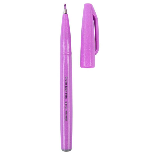 Фломастер-кисть Pentel Touch Brush Sign Pen 0.5 мм сиреневый