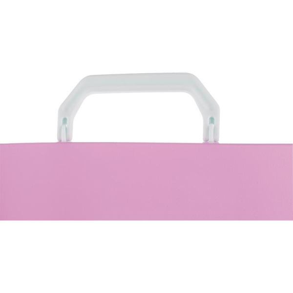 Папка-портфель пластиковая Attahce Акварель А4 розовый (332x250 мм, 1  отделение)