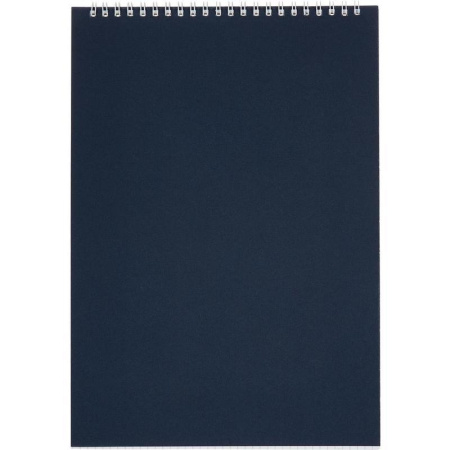 Блокнот Альт Офис А4 60 листов синий в клетку на спирали (200х290 мм) (артикул производителя 61352)