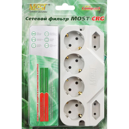 Сетевой фильтр Most СRG на 6 розеток 2 метра