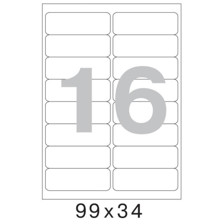 Этикетки самоклеящиеся Office Label 99x34 мм (16 штук на листе A4, 100 листов в упаковке) Этикетки самоклеящиеся Office Label 99x34 мм (16 штук на листе A4, 100 листов в упаковке)