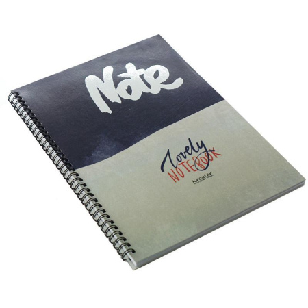 Бизнес-тетрадь Kroyter Офис А4 80 листов разноцветная в клетку на спирали (207х297 мм, 00093)