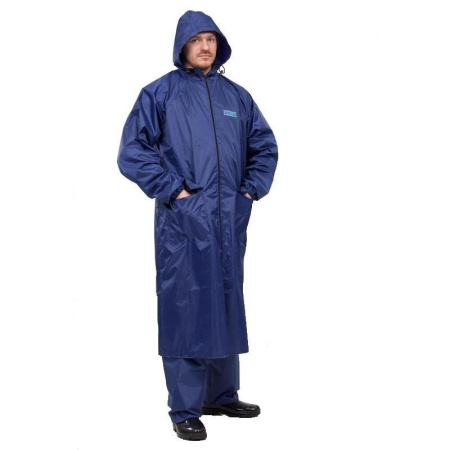 Плащ влагозащитный ПВХ Poseidon WPL, синий (размер 52-54, рост 170-176)